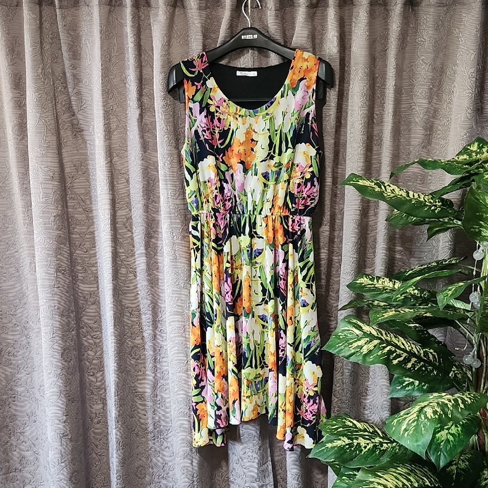 Skatie Vibrant Floral Midi Dress